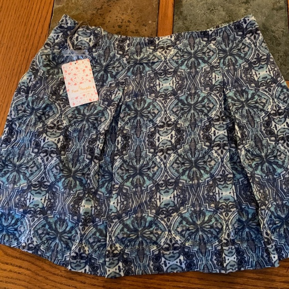 Free People Dresses & Skirts - Free People Blue/Gray Print Mini- Size 6
